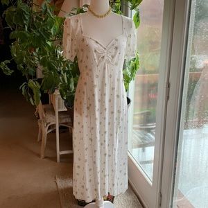 Mixed Threads Floral Midi Dress Size Large (Juniors)